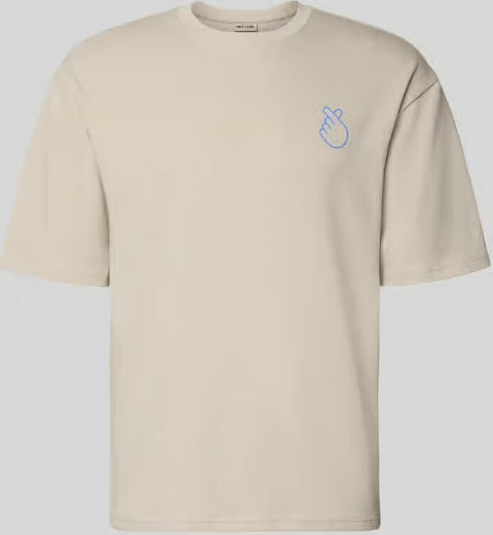 Only & Sons regular fit T-shirt van puur katoen model 'CASPIAN AIRFLEX AMORE' - Foto 5