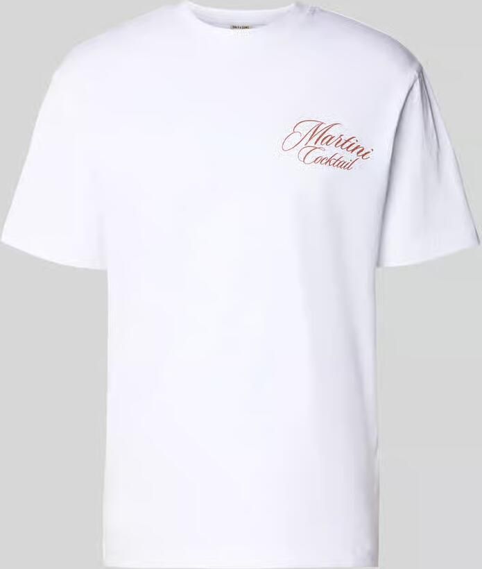 Only & Sons regular fit T-shirt van puur katoen model 'FRED' - Foto 2