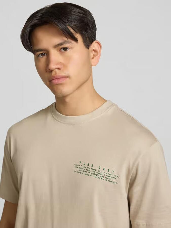 Only & Sons regular fit T-shirt van puur katoen model 'FRED'