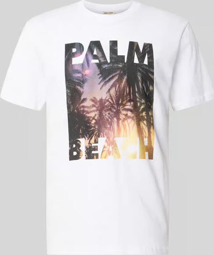 Only & Sons regular fit T-shirt van puur katoen model 'MAGDY LIFE' - Foto 2