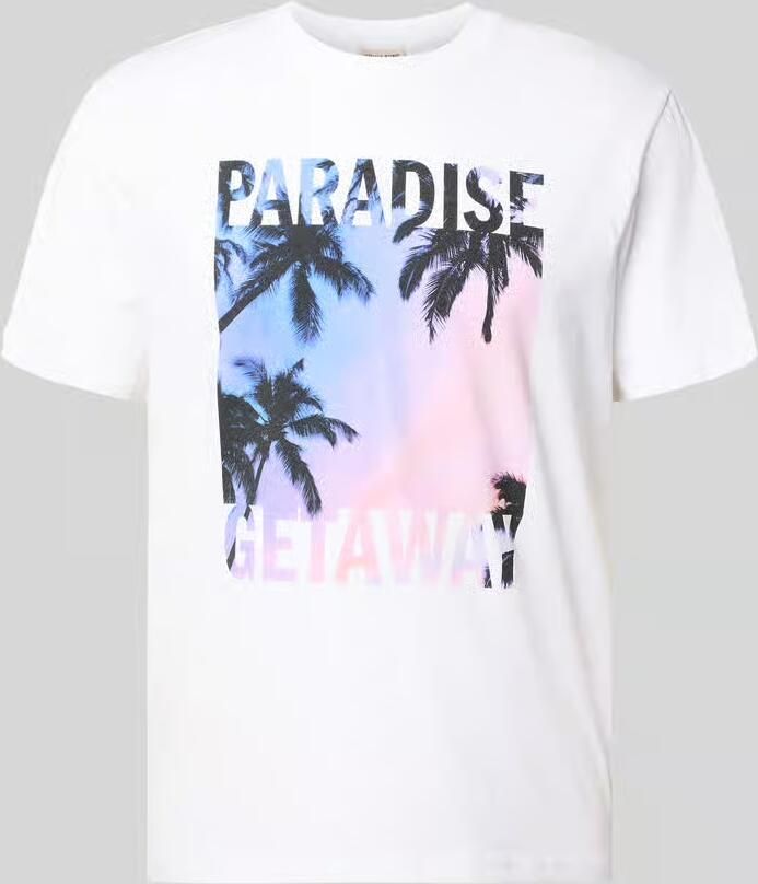 Only & Sons regular fit T-shirt van puur katoen model 'MAGDY LIFE' - Foto 2
