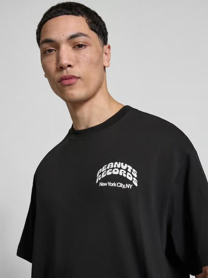 Only & Sons Regular fit T-shirt van puur katoen Model 'PEANUTS'