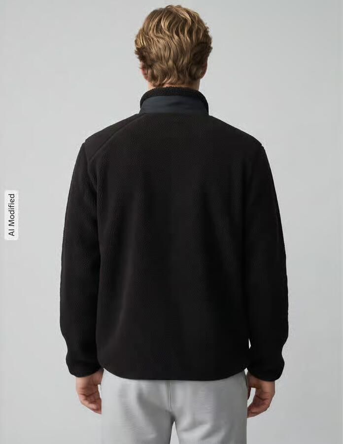 Only & Sons Regular fit jack van imitatiebont met mesh model 'DALLAS' - Foto 2