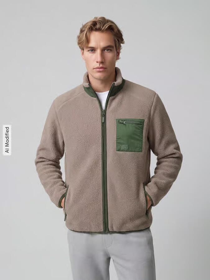 Only & Sons Regular Fit teddyjack met opstaande kraag model 'DALLAS' - Foto 3