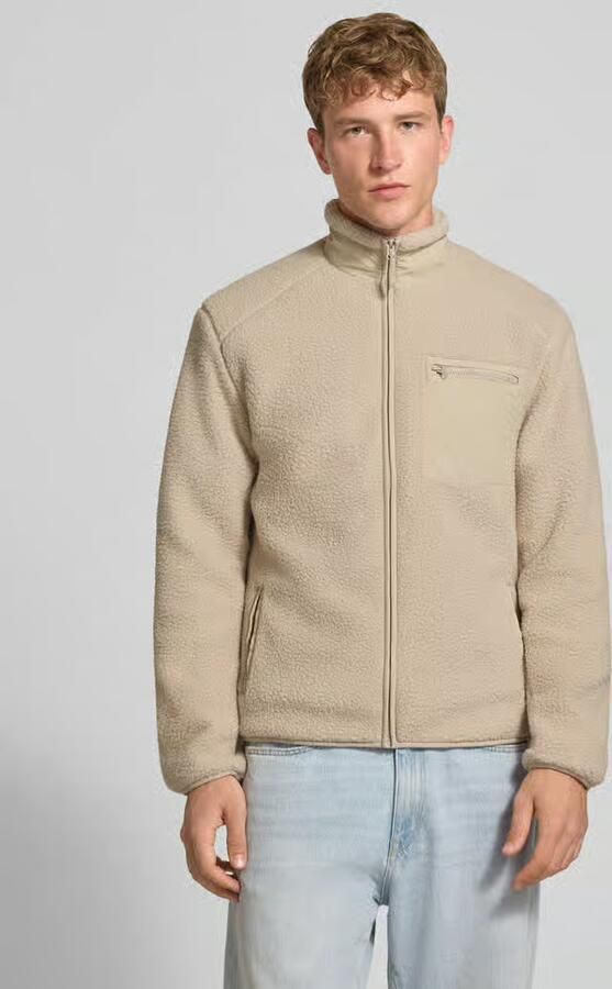 Only & Sons Regular fit jack van imitatiebont met mesh model 'DALLAS' - Foto 4