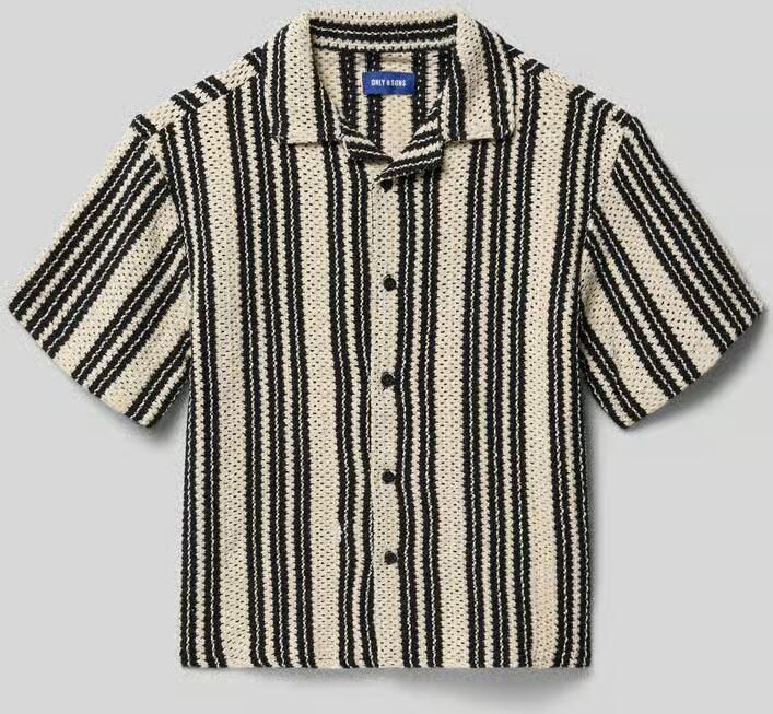 Only & Sons regular fit vrijetijdshemdbloes van katoenmix met viscosegehalte model 'DANI CROCHET' - Foto 2