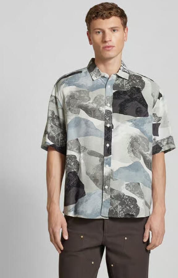 Only & Sons Regular fit vrijetijdsoverhemd met all-over motief model 'BUD' - Foto 2