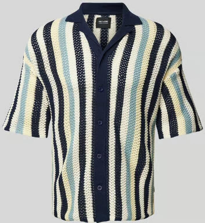 Only & Sons Regular fit vrijetijdsoverhemd met reverskraag model 'ELIOT'