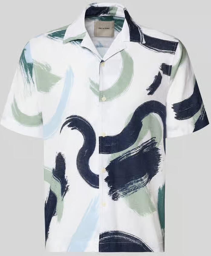 Only & Sons regular fit vrijetijdsoverhemd van leinen-baumwoll-mix model 'CAIDEN' - Foto 2