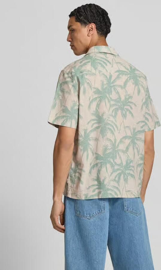 Only & Sons regular fit vrijetijdsoverhemd van leinen-baumwoll-mix model 'CAIDEN' - Foto 3