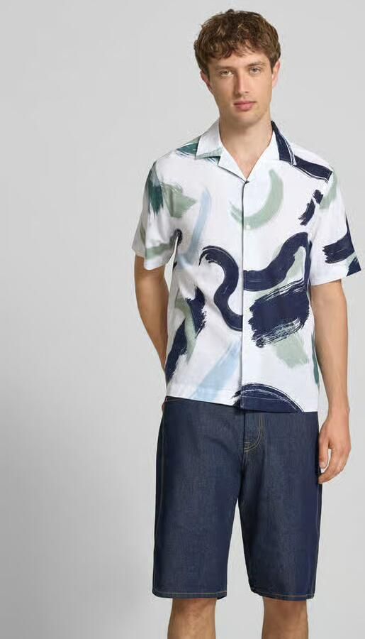 Only & Sons regular fit vrijetijdsoverhemd van leinen-baumwoll-mix model 'CAIDEN' - Foto 4