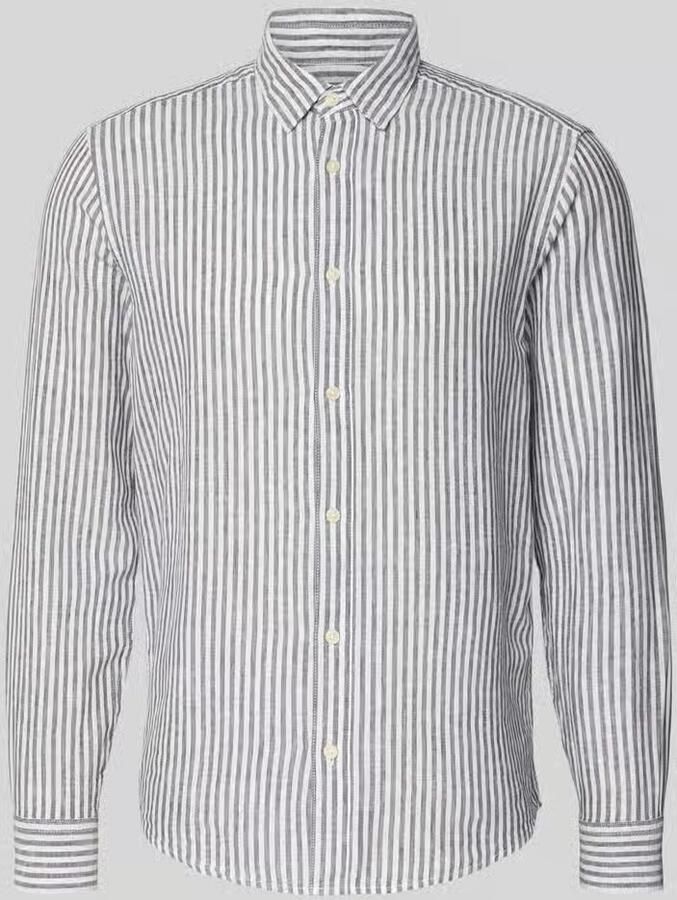 Only & Sons regular fit vrijetijdsoverhemd van mix van katoen en linnen model 'CAIDEN' - Foto 8