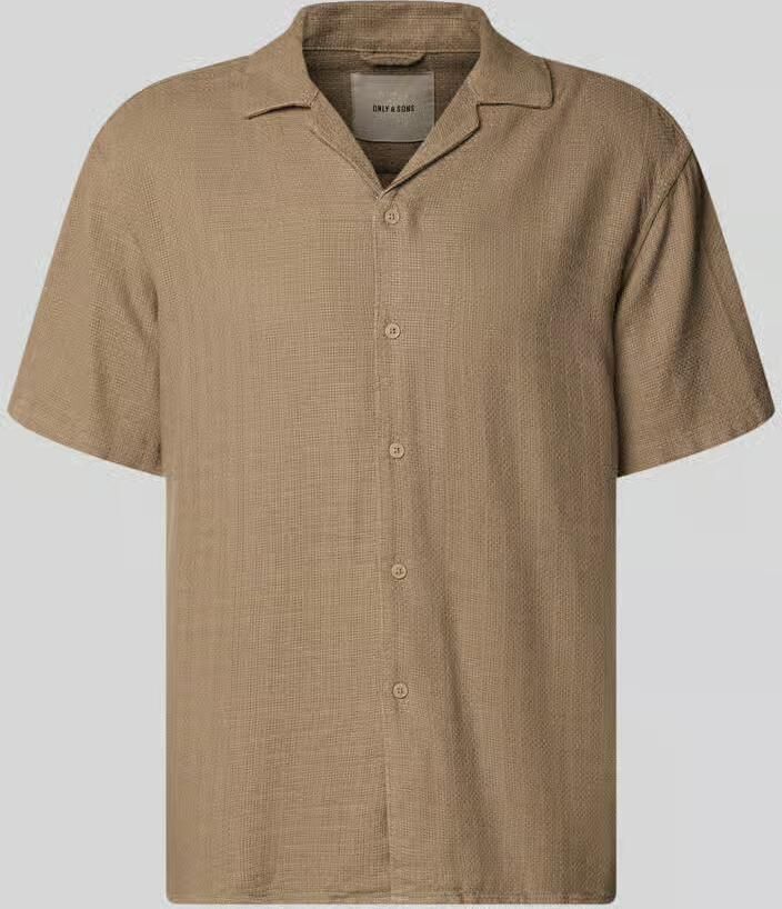 Only & Sons regular fit vrijetijdsoverhemd van mix van viscose en linnen model 'LATHAM' - Foto 2