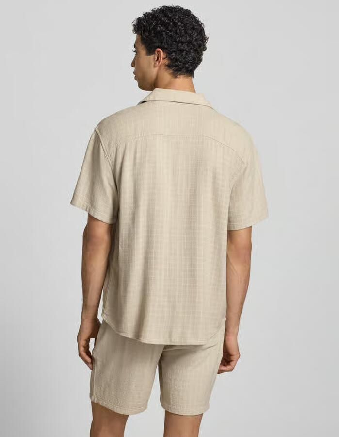 Only & Sons regular fit vrijetijdsoverhemd van mix van viscose en linnen model 'LATHAM' - Foto 3