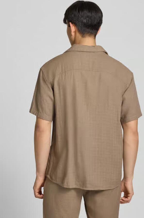 Only & Sons regular fit vrijetijdsoverhemd van mix van viscose en linnen model 'LATHAM'