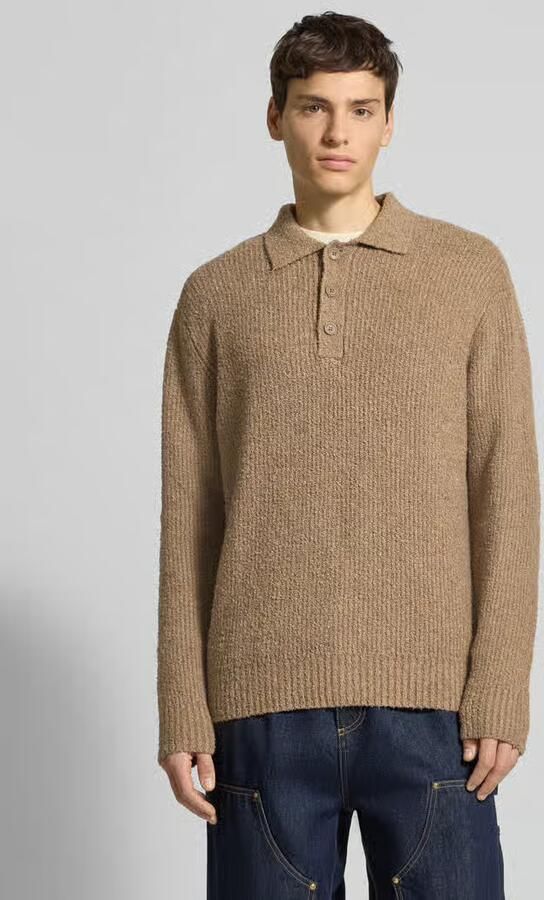 Only & Sons Relaxed fit gebreide polo van katoenmix model 'DALE LIFE' - Foto 2