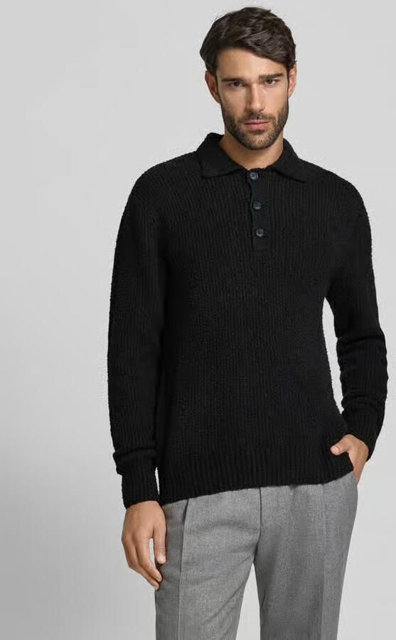 Only & Sons Relaxed fit gebreide polo van katoenmix model 'DALE LIFE' - Foto 2
