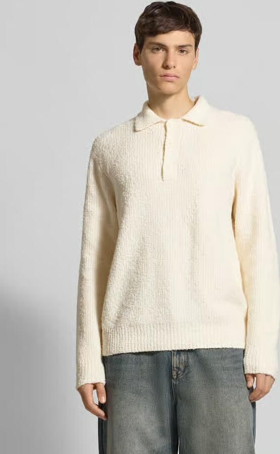 Only & Sons Relaxed fit gebreide polo van katoenmix model 'DALE LIFE' - Foto 5