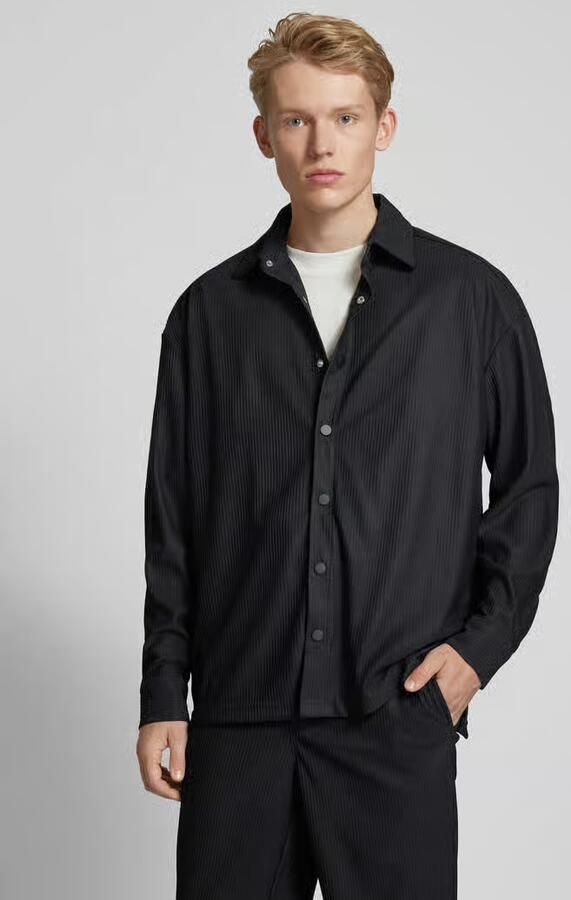 Only & Sons Relaxed fit overhemdjack met plissévouwen model 'KARI' - Foto 4