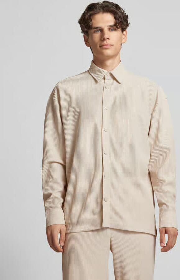 Only & Sons Relaxed fit overhemdjack met plissévouwen model 'KARI' - Foto 4
