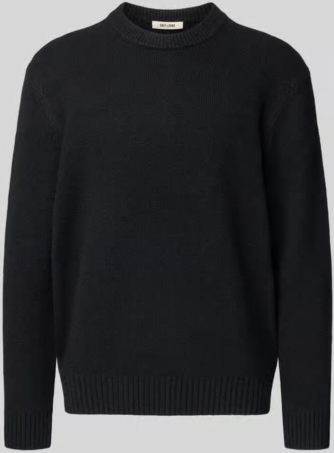 Only & Sons Relaxed fit pullover van katoenmix met wol model 'JAMES'