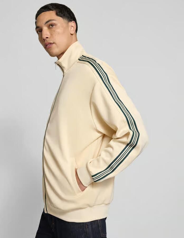 Only & Sons Relaxed fit Sweatjack met contraststrepen Model 'RIBER'