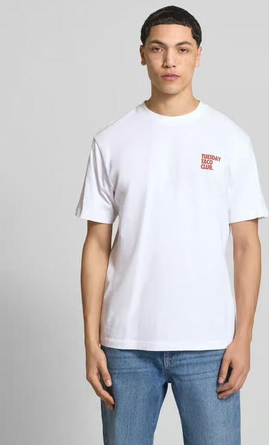Only & Sons Relaxed fit T-shirt van 100% biologisch katoen model 'FRED' - Foto 7