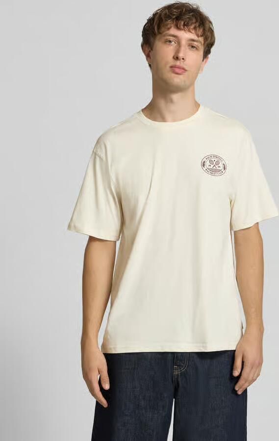 Only & Sons relaxed fit T-shirt van puur katoen model 'CAP' - Foto 5