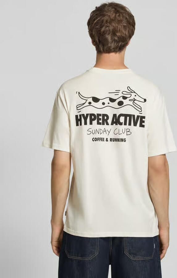 Only & Sons relaxed fit T-shirt van puur katoen model 'CAP' - Foto 2