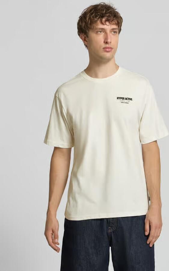 Only & Sons relaxed fit T-shirt van puur katoen model 'CAP' - Foto 3
