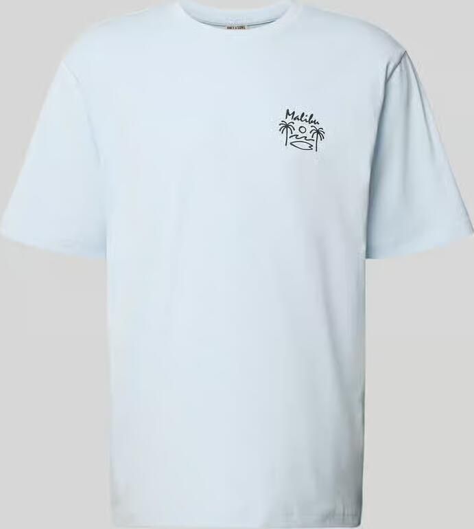Only & Sons relaxed fit T-shirt van puur katoen model 'MILO' - Foto 2