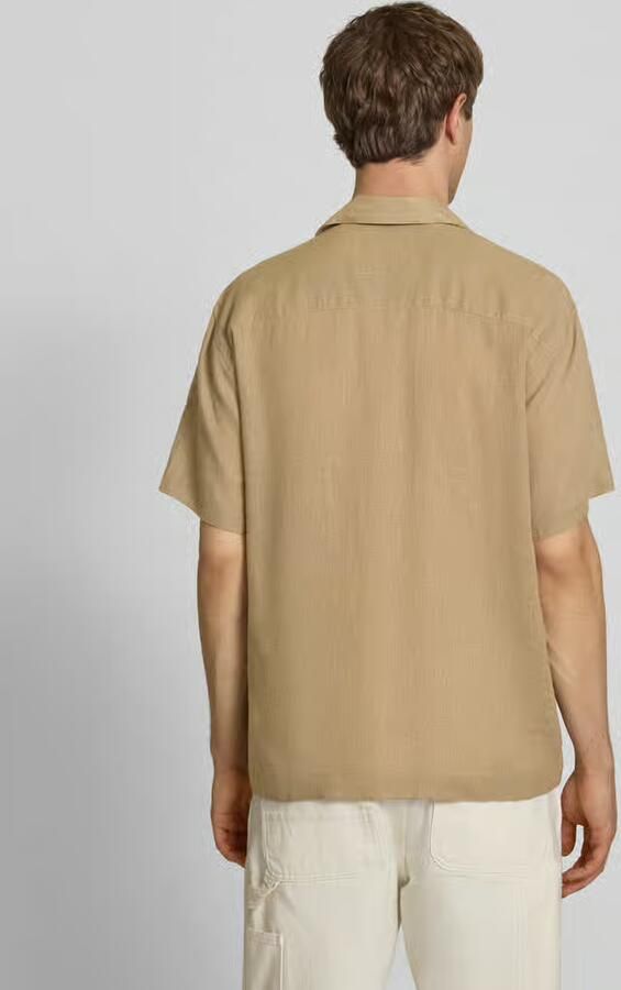 Only & Sons relaxed fit vrijetijdsoverhemd van mix van linnen en viscose model 'LAURENCE' - Foto 2