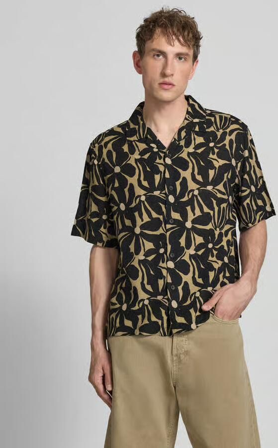 Only & Sons relaxed fit vrijetijdsoverhemd van mix van viscose en linnen model 'HARVI' - Foto 3