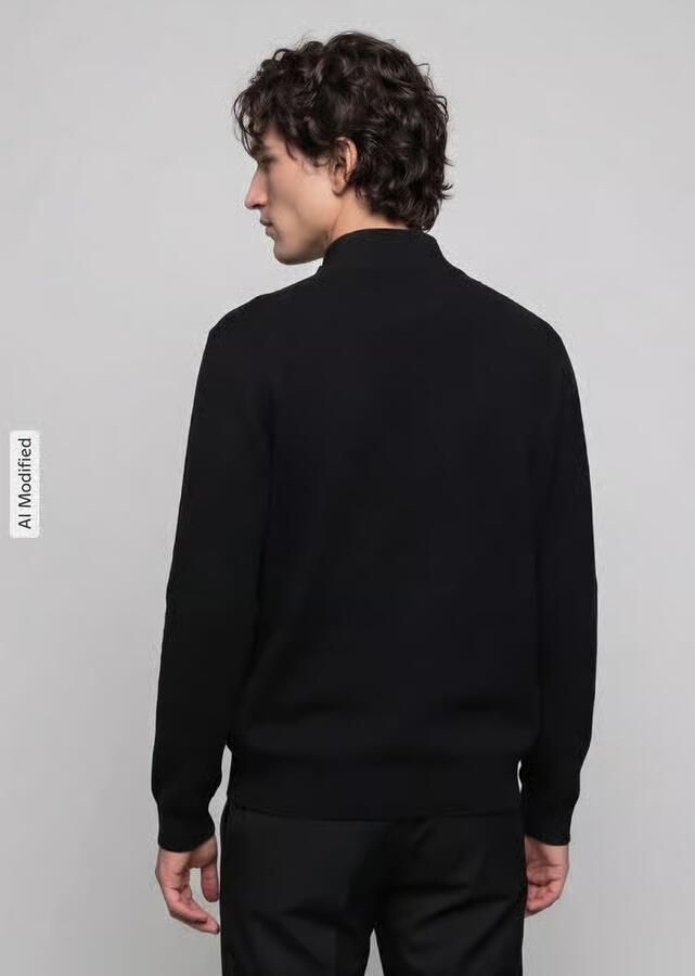 Only & Sons Schipperstrui met halflange ritssluiting - Foto 3