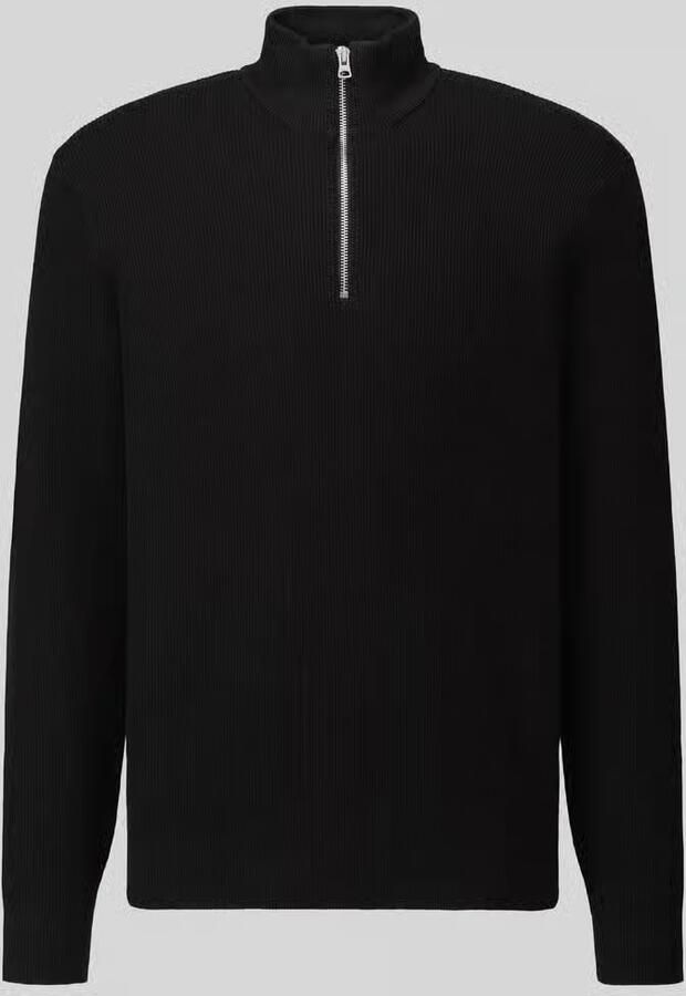 Only & Sons Regular fit gebreide pullover met opstaande kraag model 'PHIL' - Foto 9
