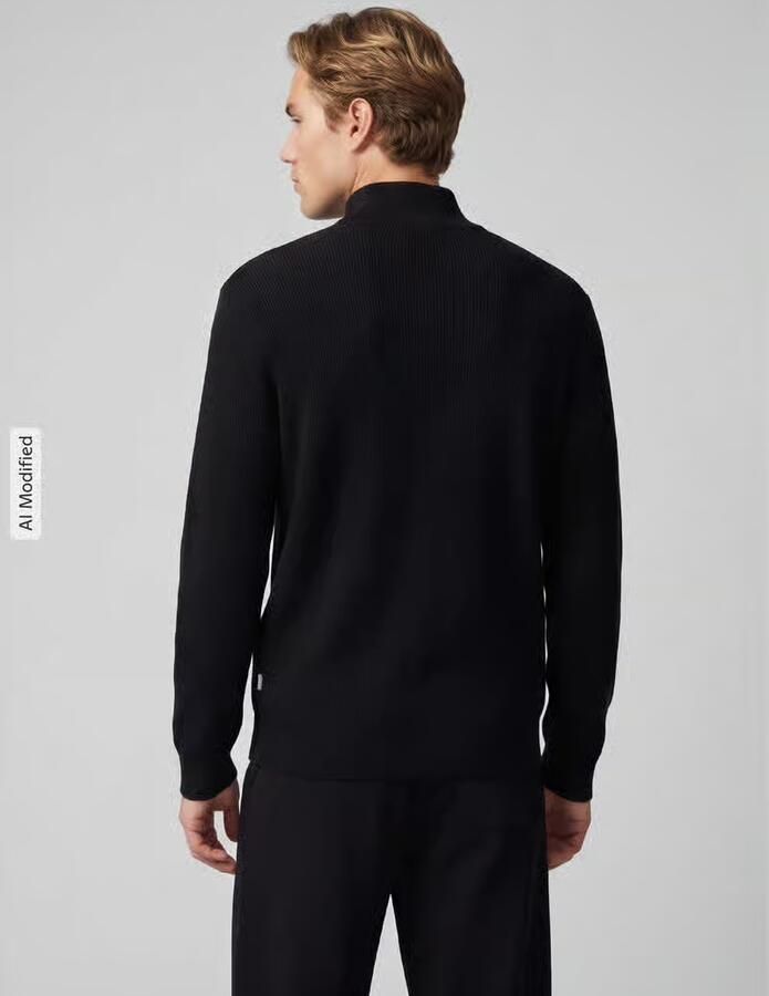 Only & Sons Regular fit gebreide pullover met opstaande kraag model 'PHIL' - Foto 3