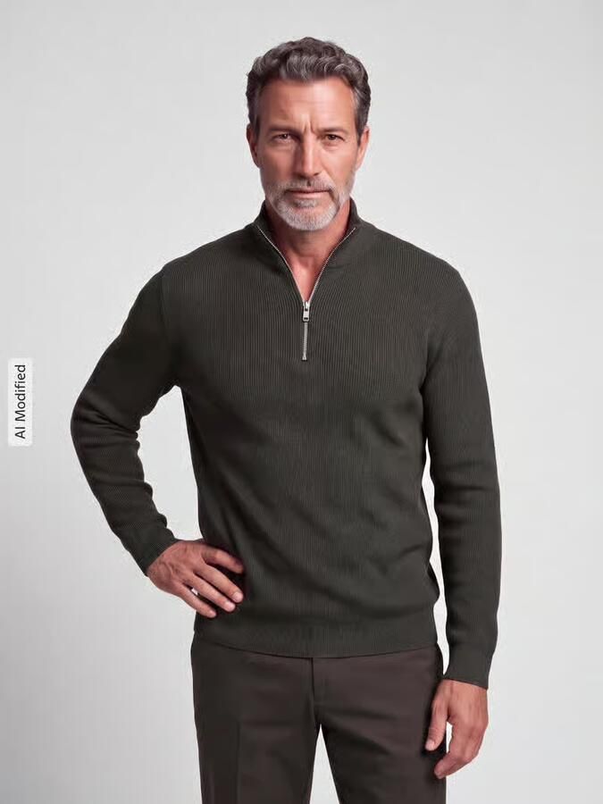 Only & Sons Trui Only & Sons Onsphil Reg 12 Struc Half Zip Knit Noos 22023210 - Foto 3