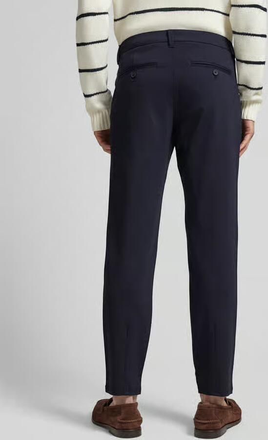 Only & Sons Marineblauwe Stretch Chinos Donkerblauw Blue Heren - Foto 5