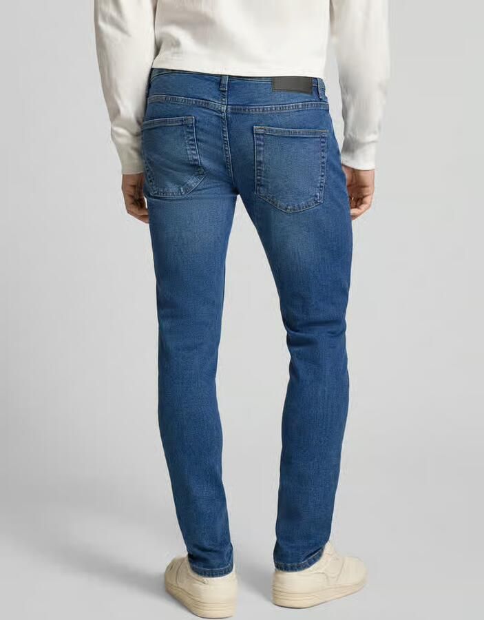 Only & Sons Slim fit jeans van katoenmix model 'LOOM' - Foto 4