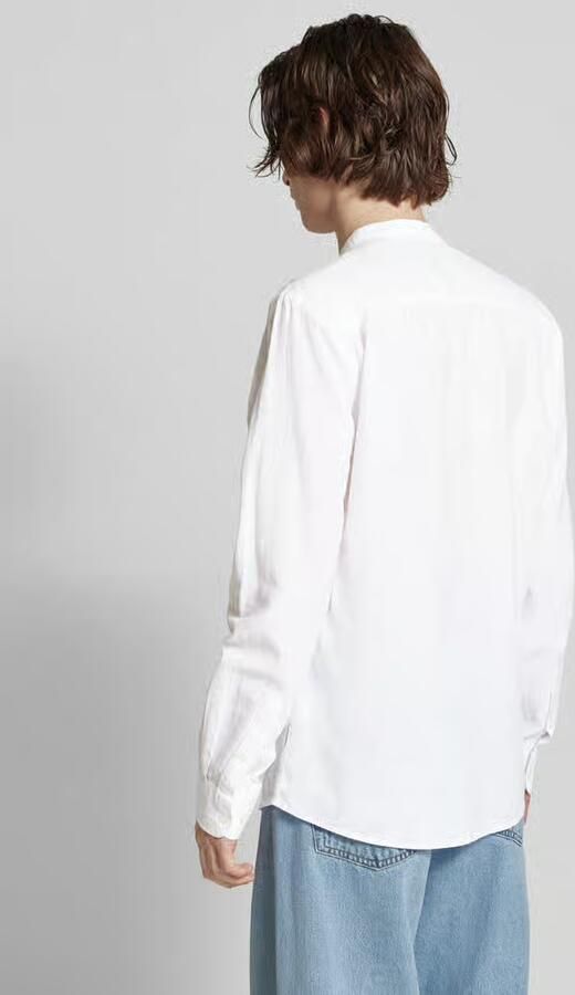 Only & Sons slim fit vrijetijdsoverhemd van mix van katoen en linnen model 'CAIDEN' - Foto 15