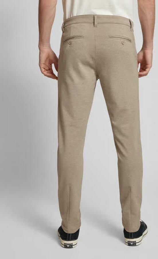 Only & Sons Slim fit stoffen broek in gemêleerde look model 'MARK' - Foto 10