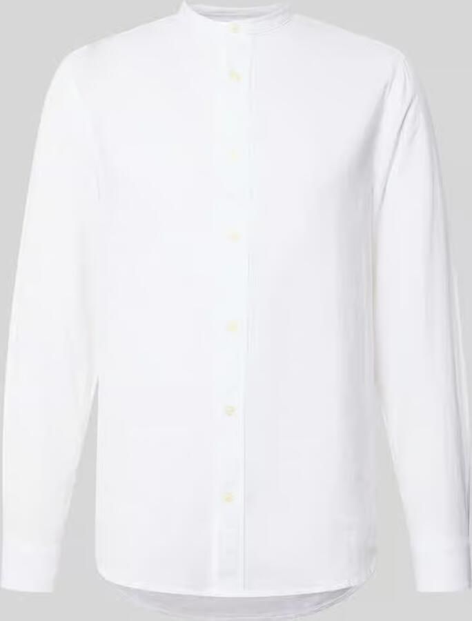 Only & Sons slim fit vrijetijdsoverhemd van mix van katoen en linnen model 'CAIDEN' - Foto 5