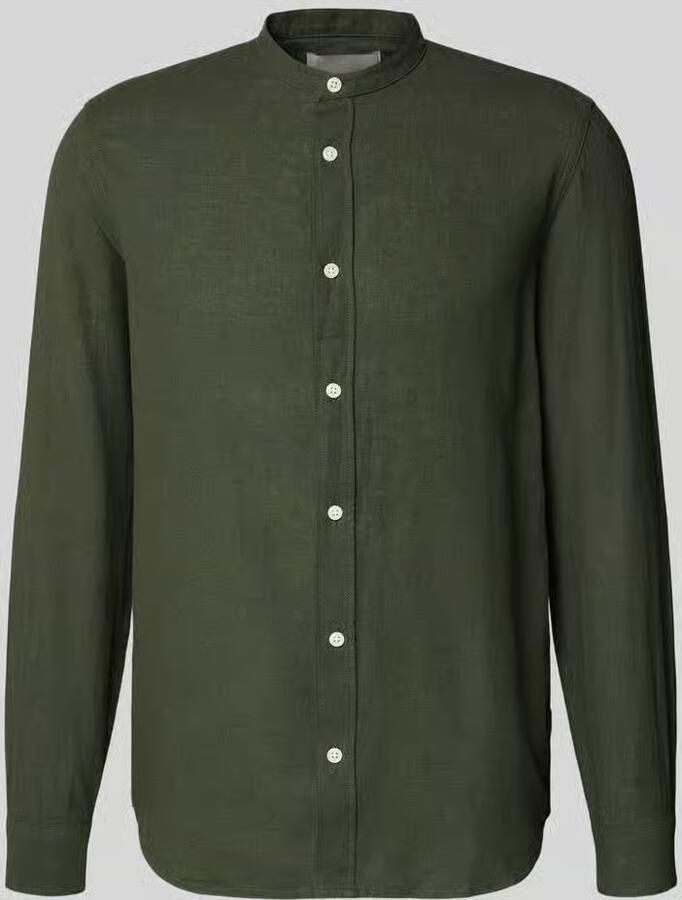 Only & Sons slim fit vrijetijdsoverhemd van mix van katoen en linnen model 'CAIDEN' - Foto 8