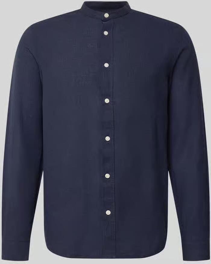 Only & Sons slim fit vrijetijdsoverhemd van mix van katoen en linnen model 'CAIDEN' - Foto 5