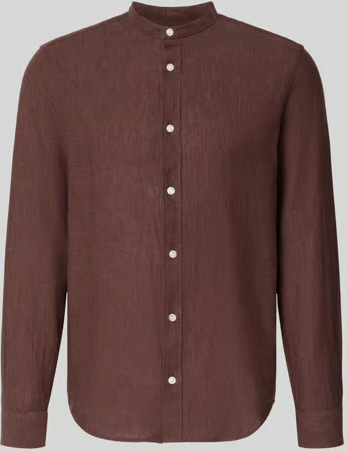 Only & Sons slim fit vrijetijdsoverhemd van mix van katoen en linnen model 'CAIDEN' - Foto 2