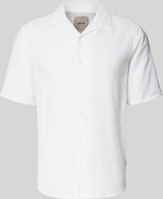 Only & Sons slim fit vrijetijdsoverhemd van mix van katoen en linnen model 'CAIDEN' - Foto 14