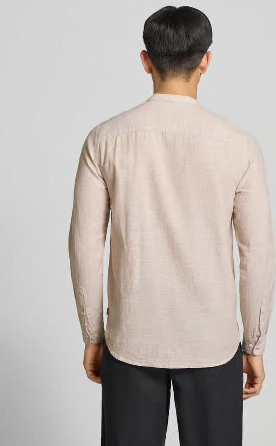 Only & Sons slim fit vrijetijdsoverhemd van mix van katoen en linnen model 'CAIDEN' - Foto 13