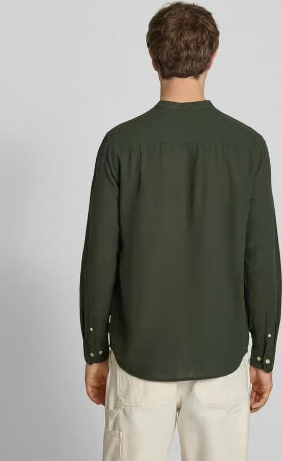 Only & Sons slim fit vrijetijdsoverhemd van mix van katoen en linnen model 'CAIDEN' - Foto 10