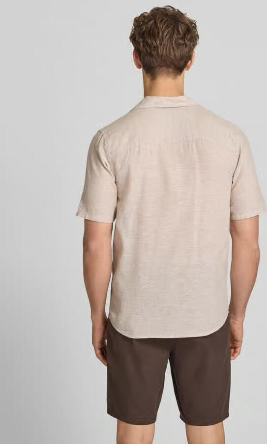 Only & Sons slim fit vrijetijdsoverhemd van mix van katoen en linnen model 'CAIDEN' - Foto 12