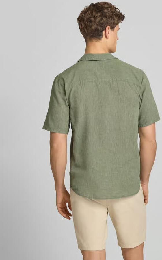 Only & Sons slim fit vrijetijdsoverhemd van mix van katoen en linnen model 'CAIDEN' - Foto 12